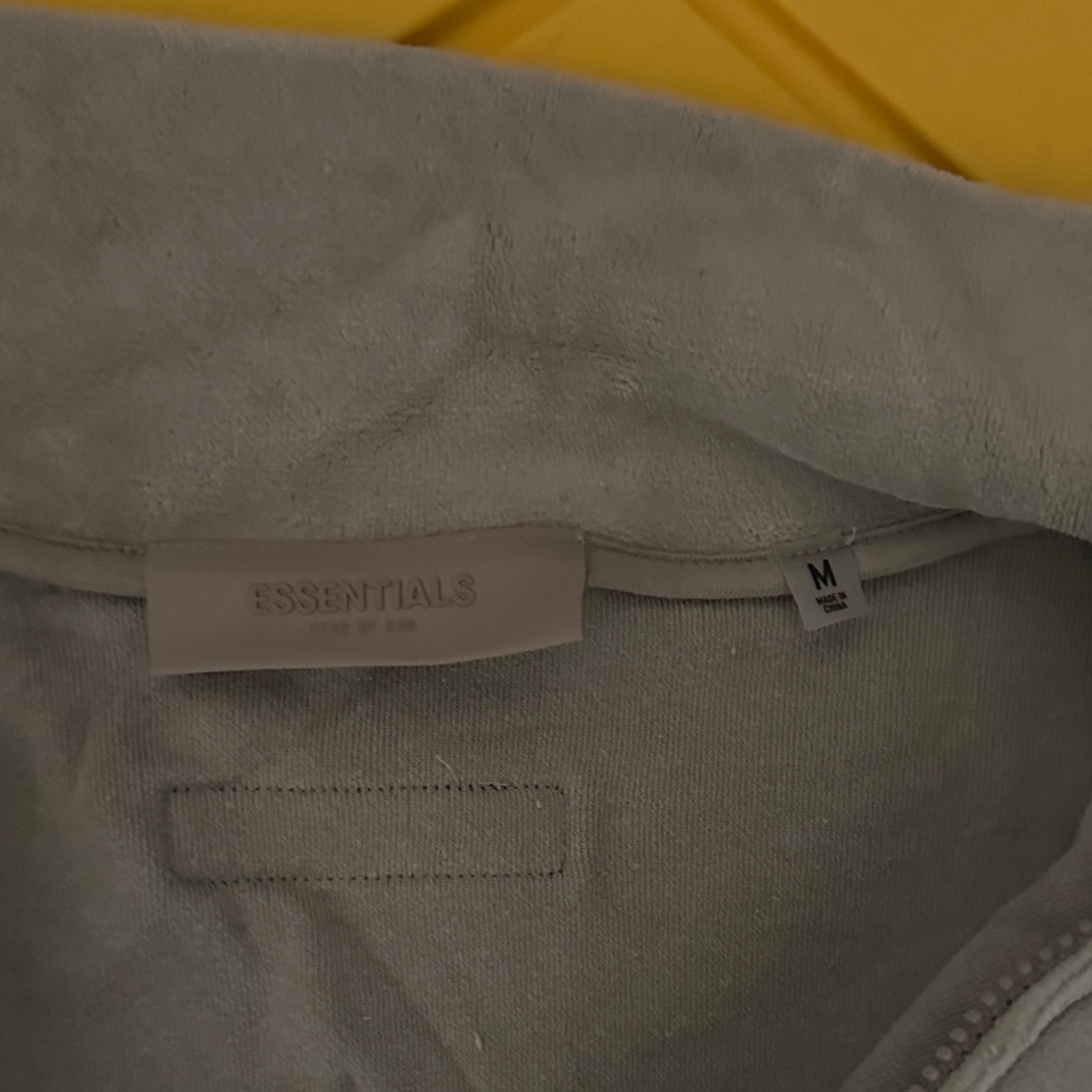 Essentials Light Gray Fleece Jacket - image 2